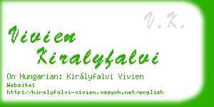 vivien kiralyfalvi business card